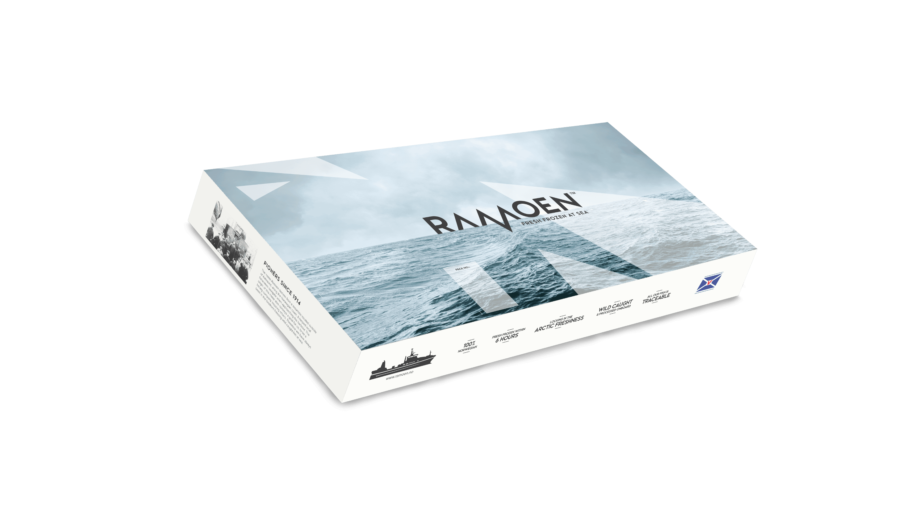 Ramoen's fish box packaging